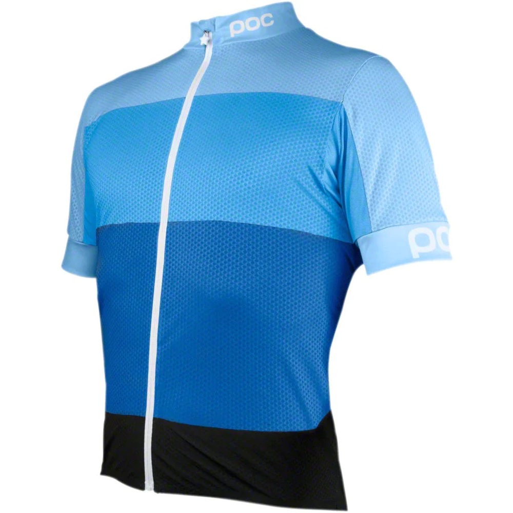 POC Fondo Light Men's Short Sleeve Cycling Jersey: Seaborgium Multi Blue